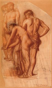 彼埃 畢維 德 夏凡納 Study for Four Figures in Rest 彼埃 畢維 德 夏凡納 Study for Four Figures in Rest